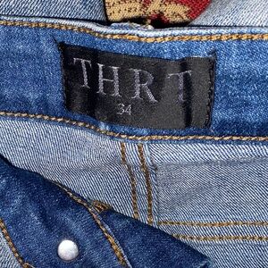 Men's Blue Jeans.THRT swag! Love the Zippers by the ankles? very comfortable